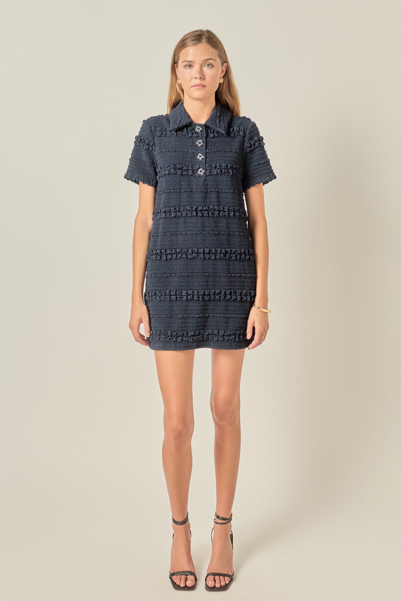 Textured Mini Dress