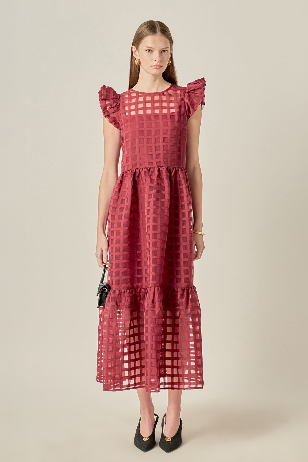 Organza Midi Dress