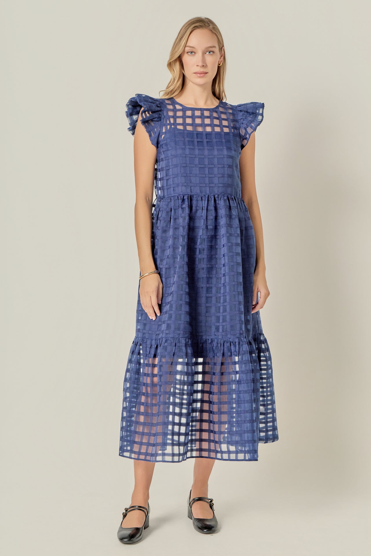 Organza Midi Dress