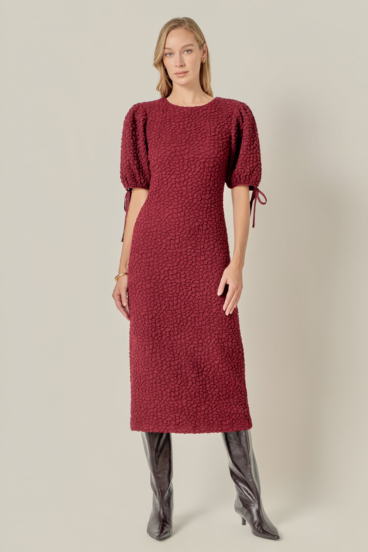 Smocked Midi Dress